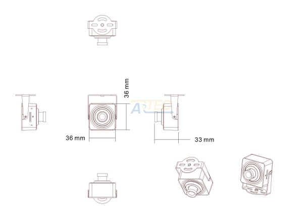 ATEC-I4m-074 IP-видеокамера, 4 Мп, черный
